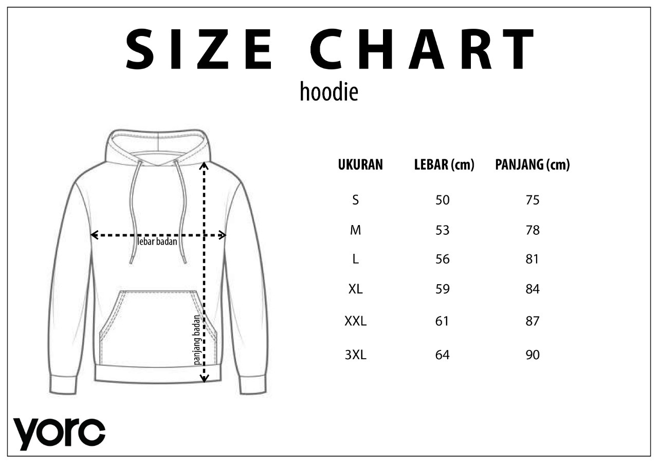 Yorc Size Chart