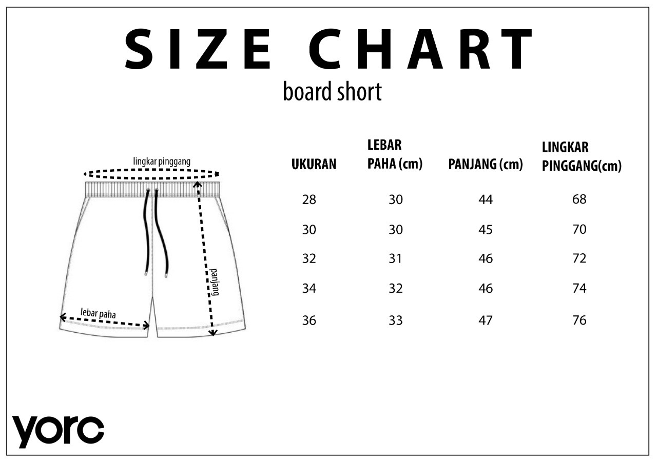 Yorc Size Chart