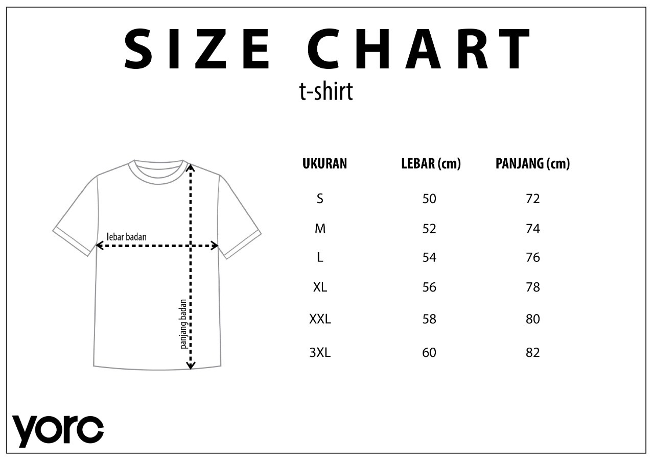 Yorc Size Chart