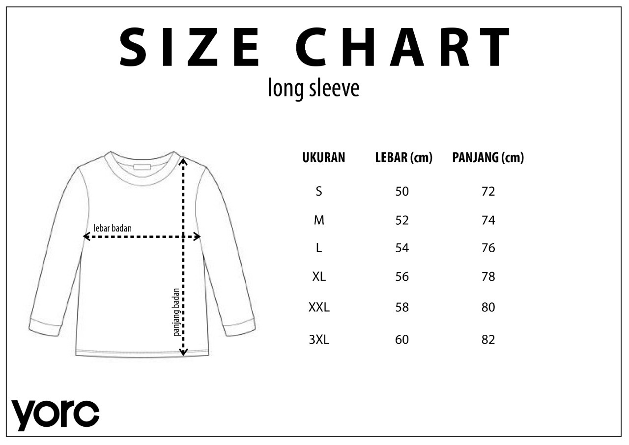 Yorc Size Chart